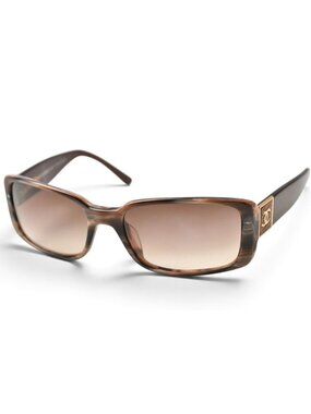Chanel Sunglasses Eyewear Coco CC Motif Marble Style Brown Gradient